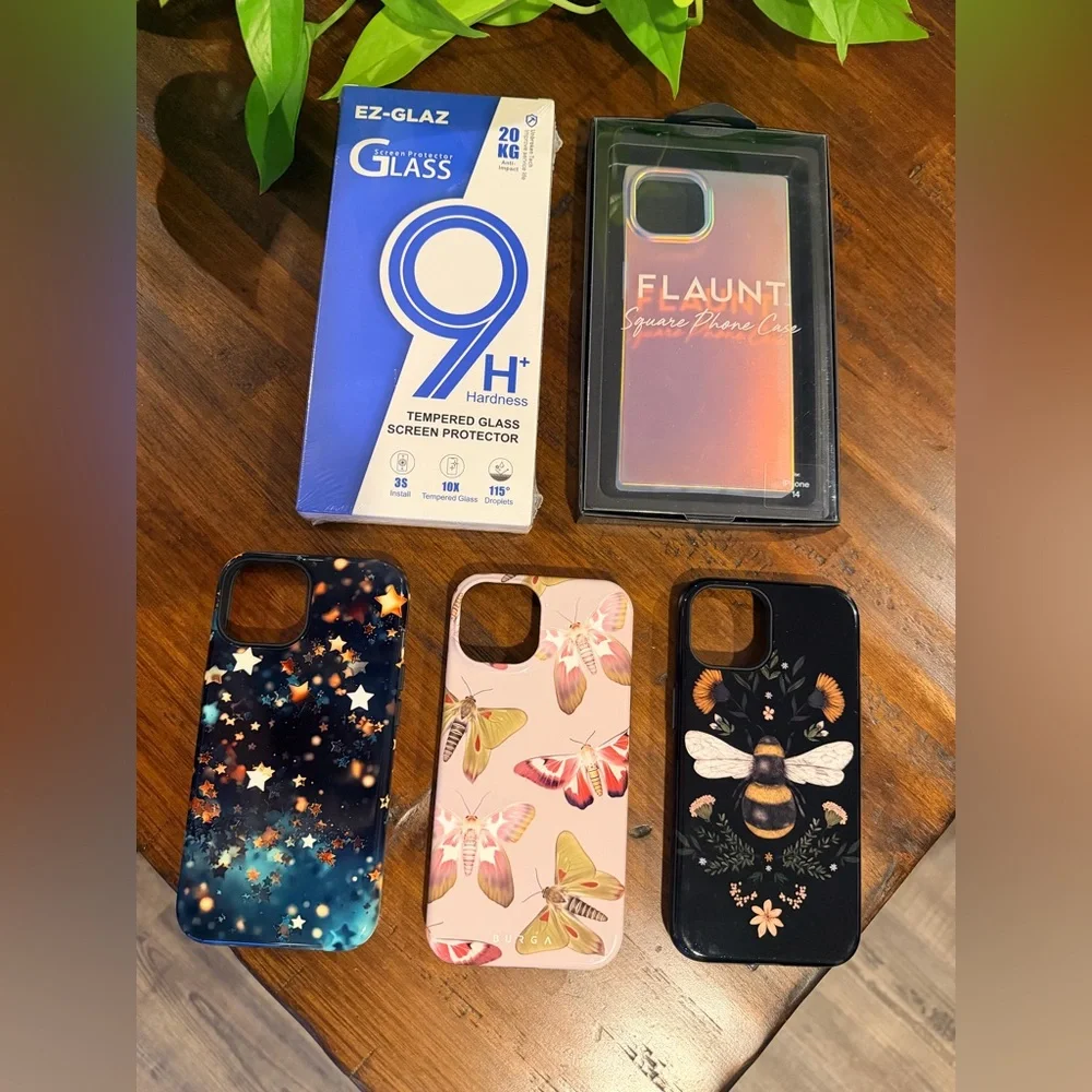 🌟 Great Deal on iPhone 14 Phone 4 Case Bundle w/ New Glass Screen Protector Pack